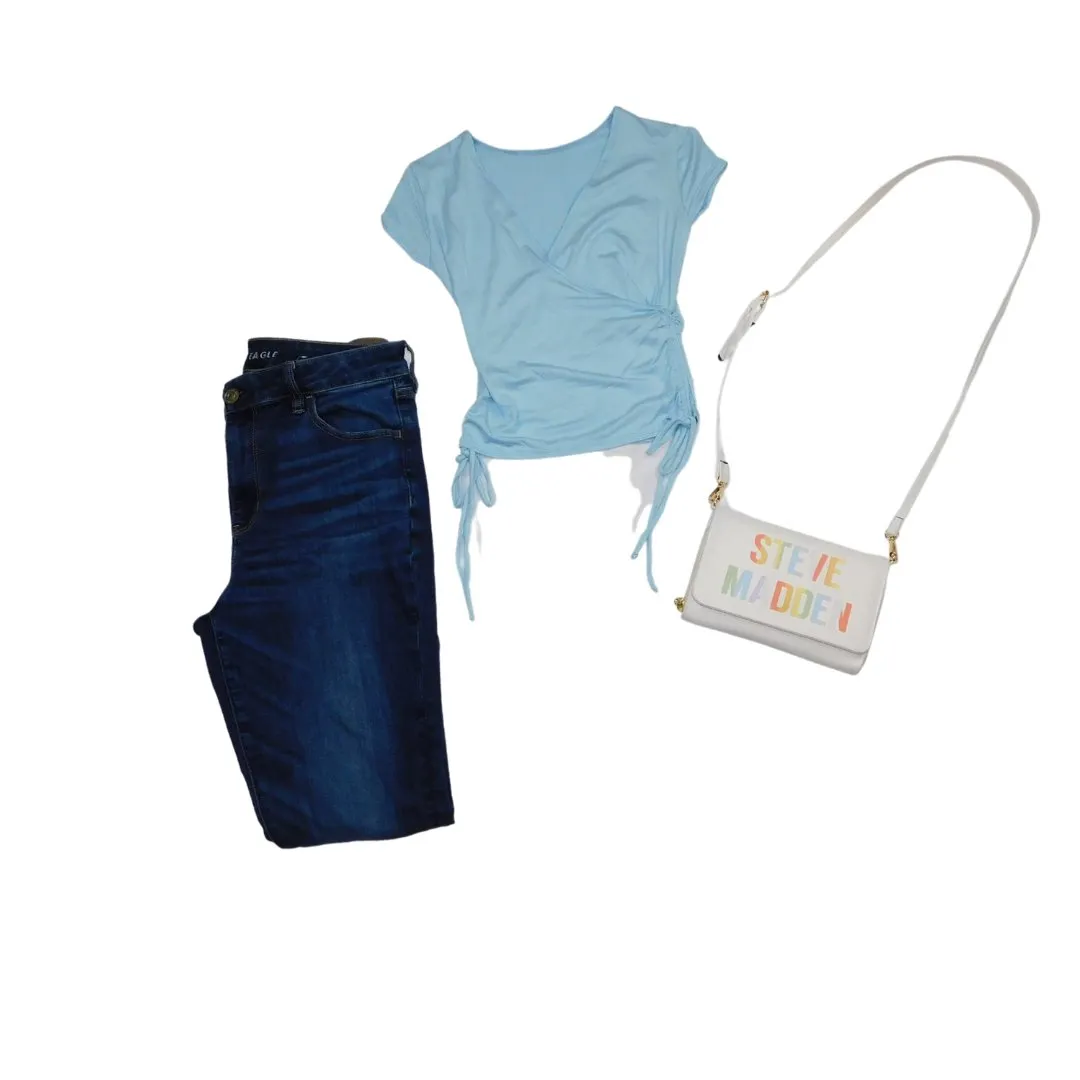 Stassie tassel side Crop Top