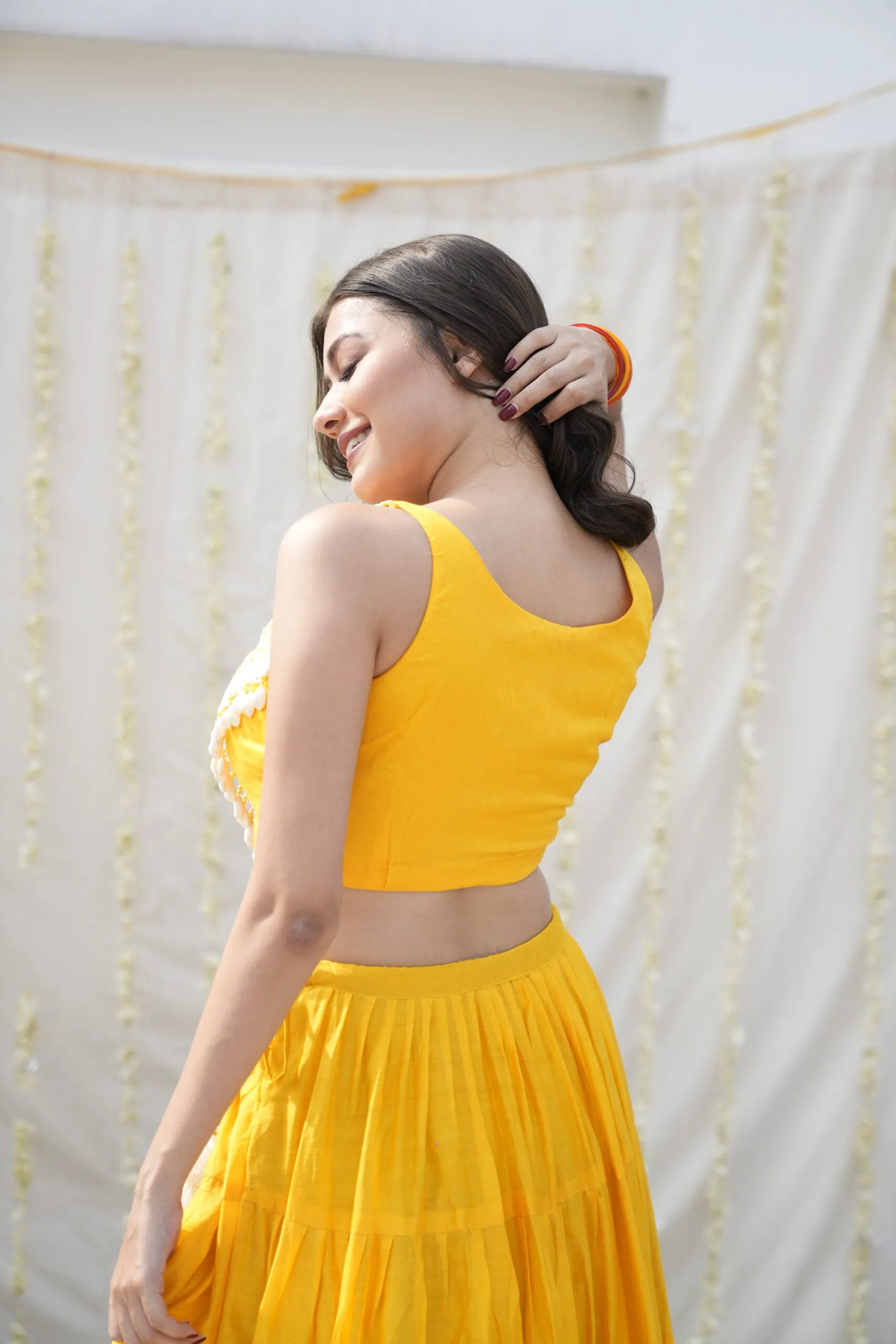Sunshine Firefly Chanderi Lehenga Set