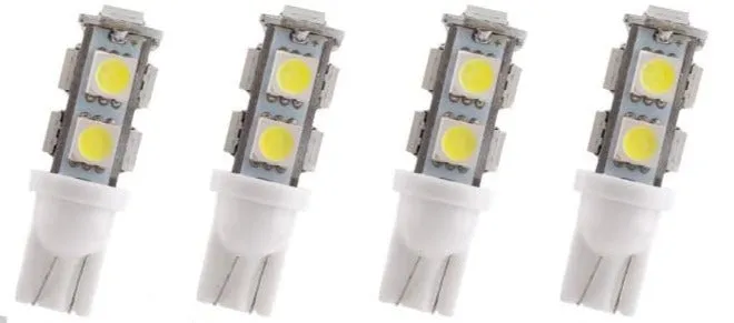 T10 W5W 9-SMD 5050 LED Interior Light Bulbs (2 pcs)