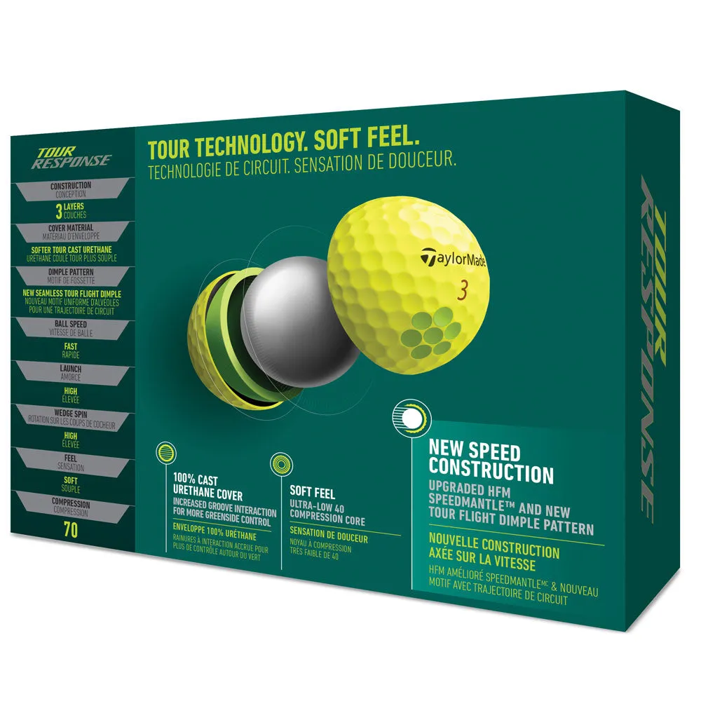 TaylorMade Tour Response Golf Balls '22 - Dozen