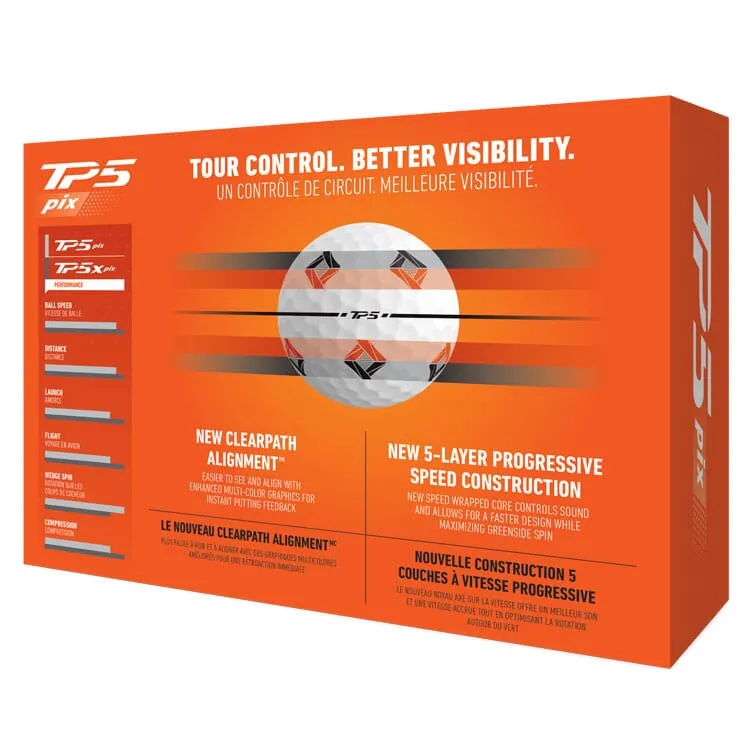 TaylorMade TP5 Pix Golf Balls 12Pk