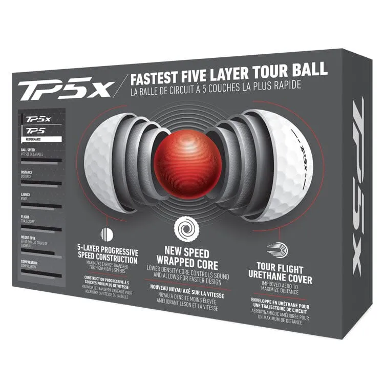 TaylorMade TP5x Golf Balls 12Pk