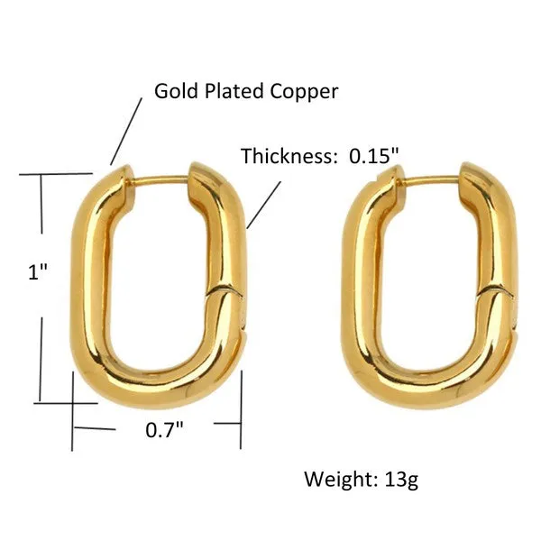Too Cute- Gold Fashion Earrings