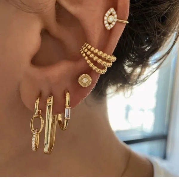 Too Cute- Gold Fashion Earrings