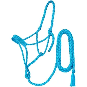 Tough 1 Teal Mule Tape Halter with 10' Lead Rope