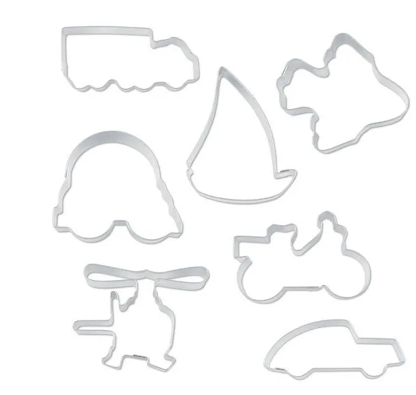 Transport Cookie Cutter Set 7 Pieces 3.5cm - 6.5cm