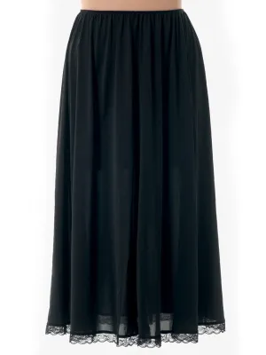 Tricot Mid Calf Slip - Black