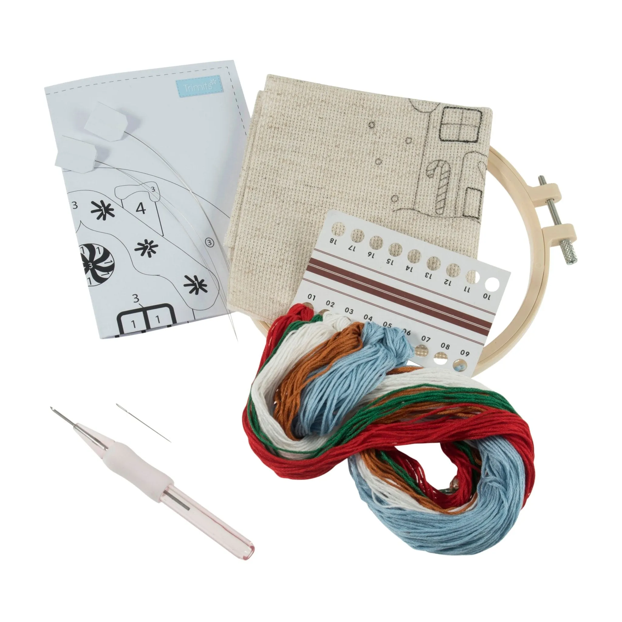Trimits | Punch Needle  Kit | Gingerbread House