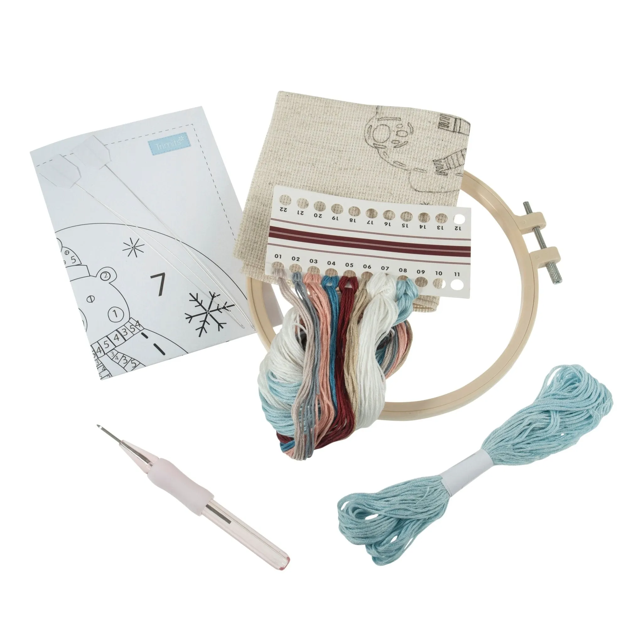 Trimits | Punch Needle  Kit | Polar Bear