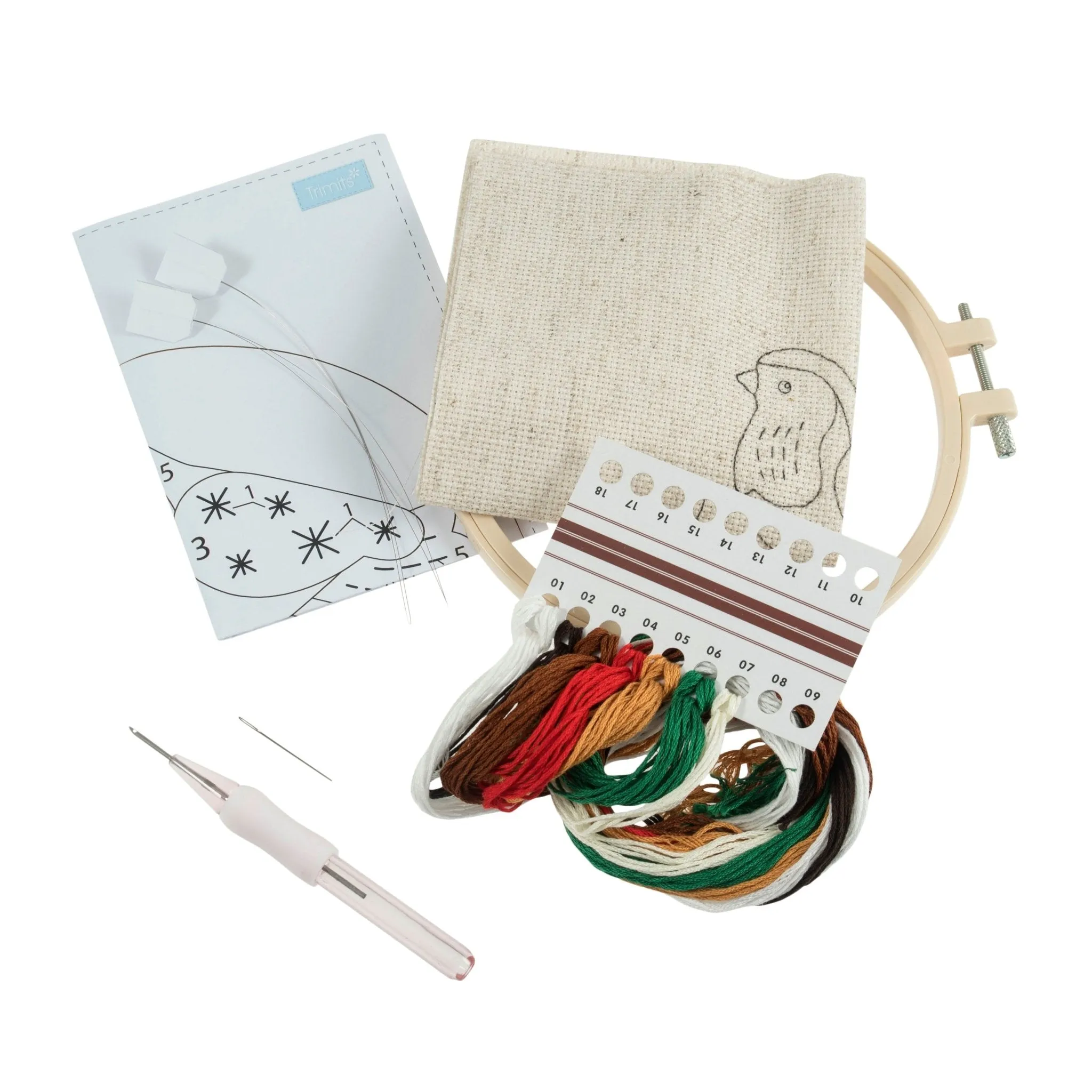 Trimits | Punch Needle  Kit | Robin