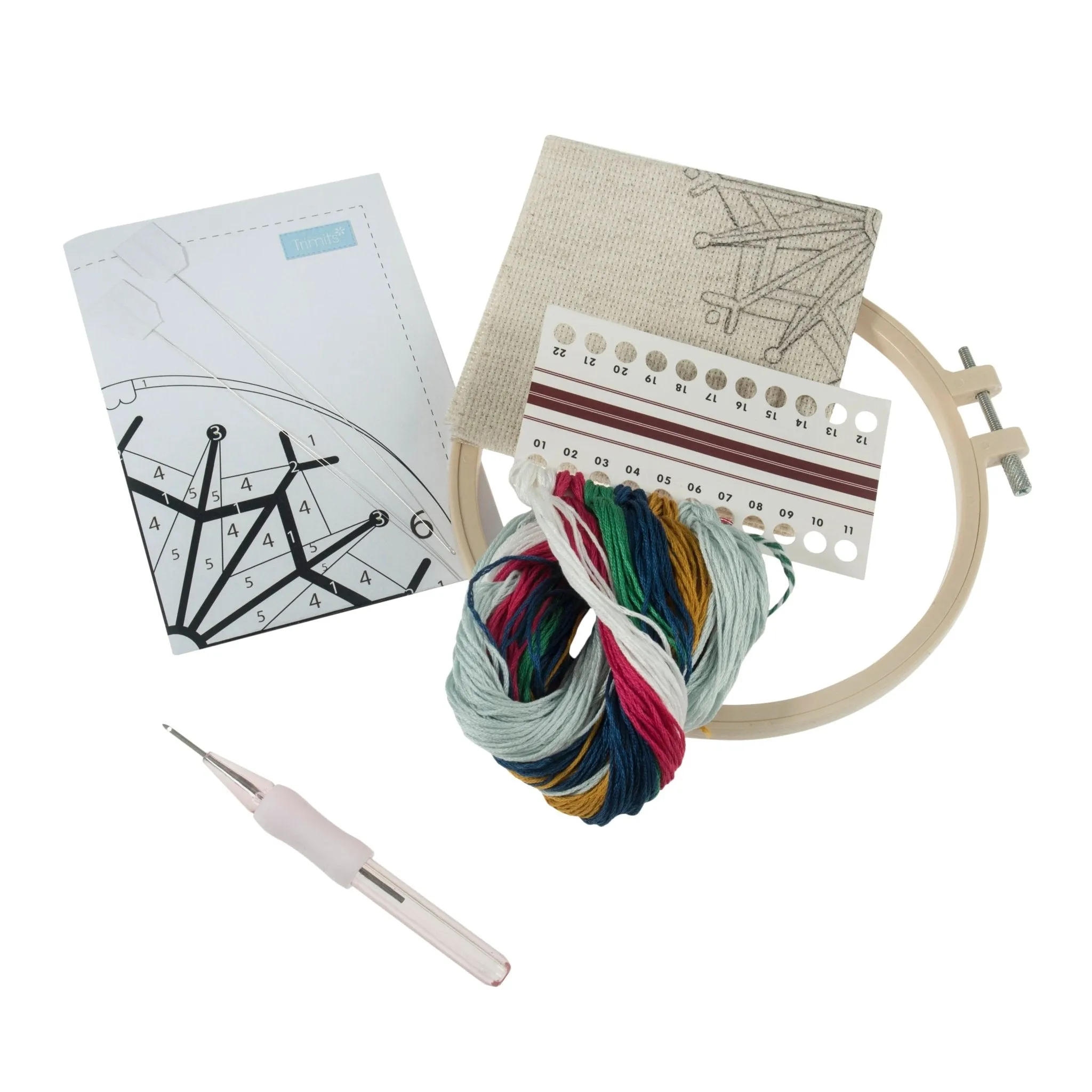 Trimits | Punch Needle  Kit | Scandi Bauble