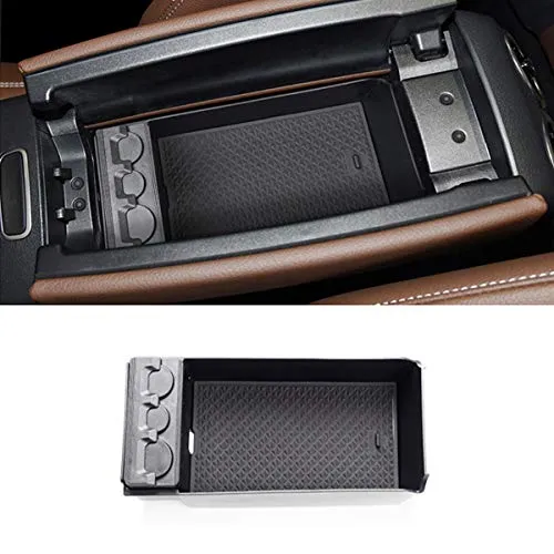 TTCR-II Center Console Organizer For Mercedes Benz A Class 2019-2021 CLA GLB 2020-2021, Console Armrest Glove Container Tray With Coin Organizer