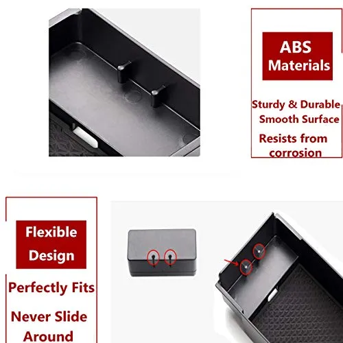 TTCR-II Center Console Organizer For Mercedes Benz A Class 2019-2021 CLA GLB 2020-2021, Console Armrest Glove Container Tray With Coin Organizer