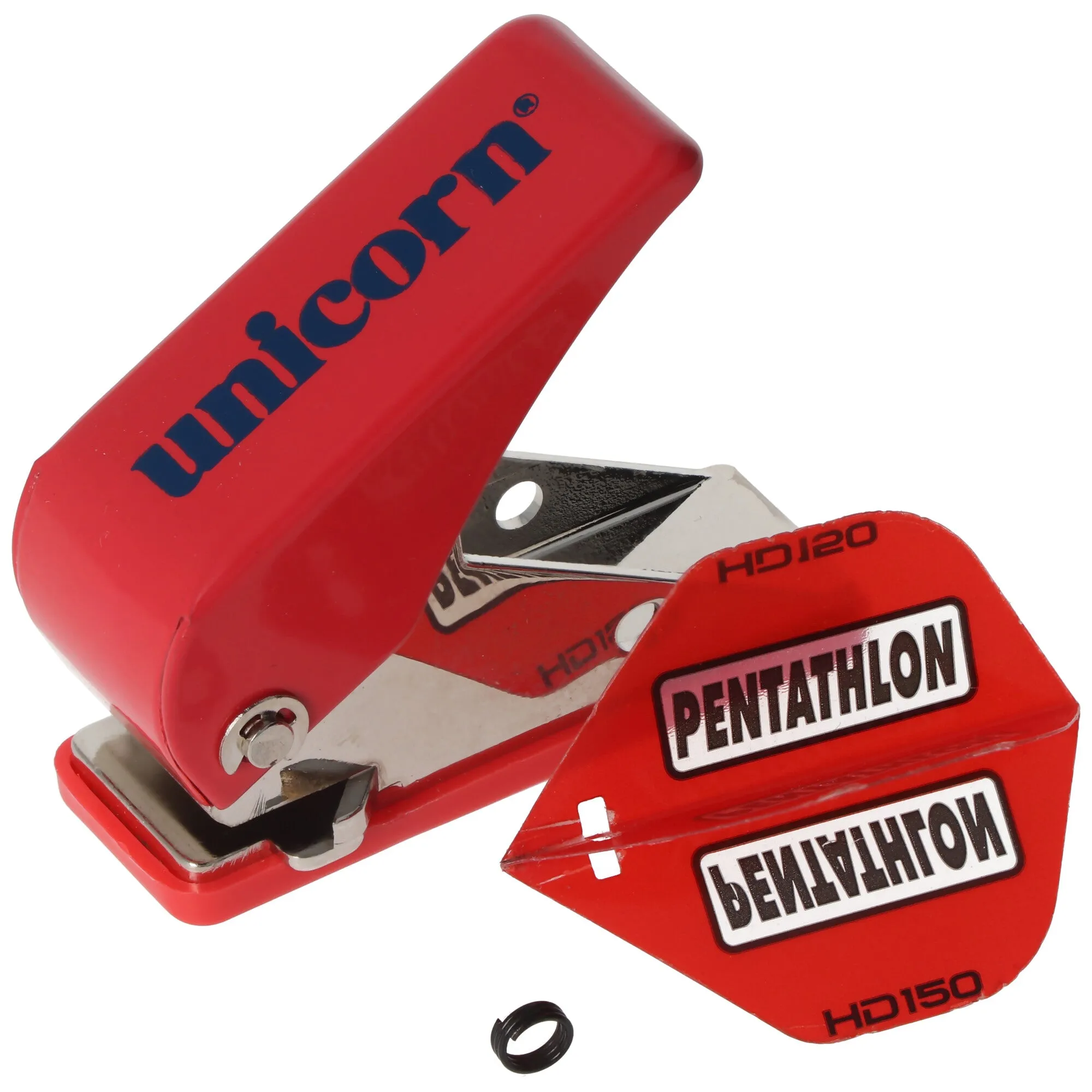Unicorn Dart Flight Punch Tool - Red (Pocket Size - Easy to Use Tool)