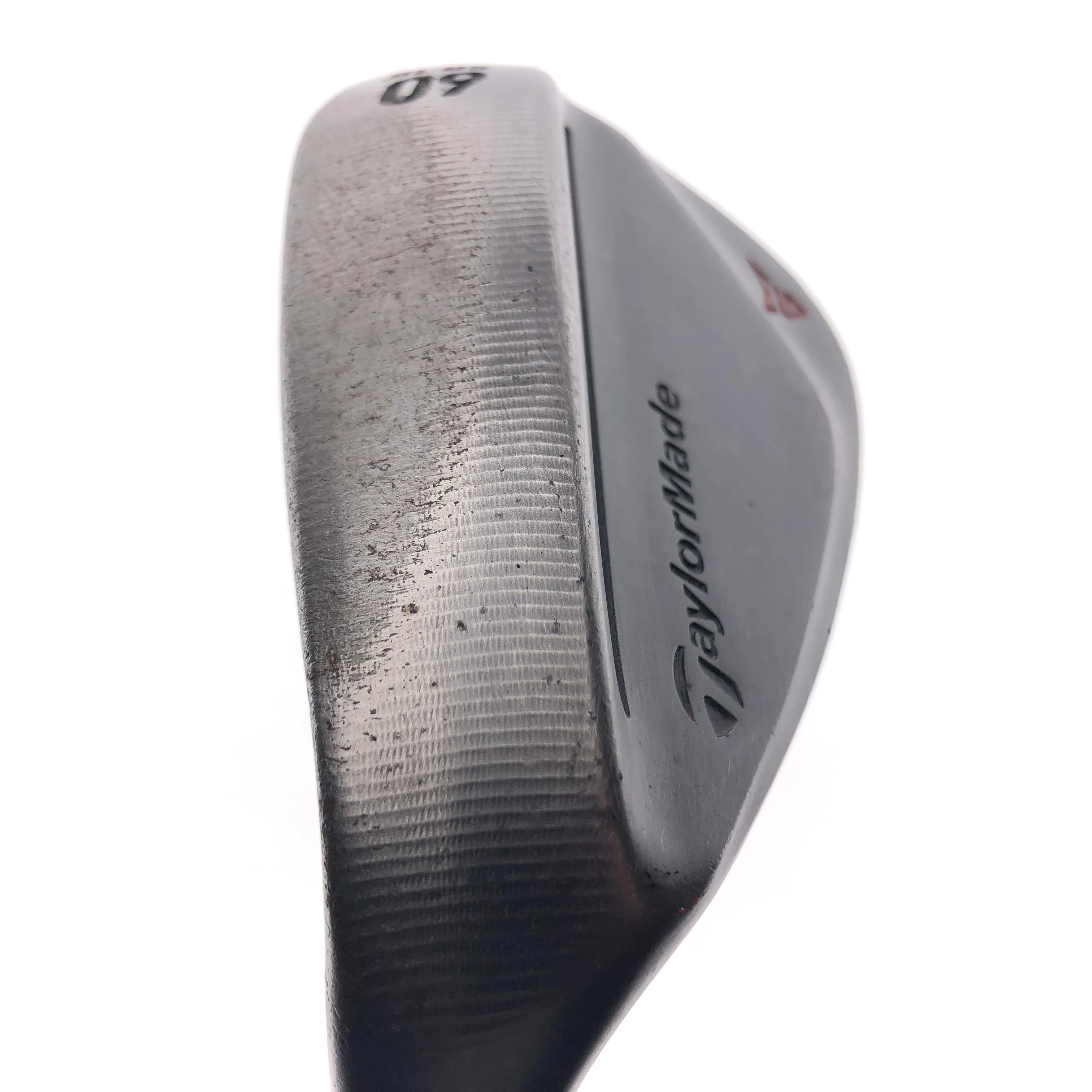 Used TaylorMade Milled Grind 2 Black Lob Wedge / 60.0 Deg / Stiff / Left-Handed