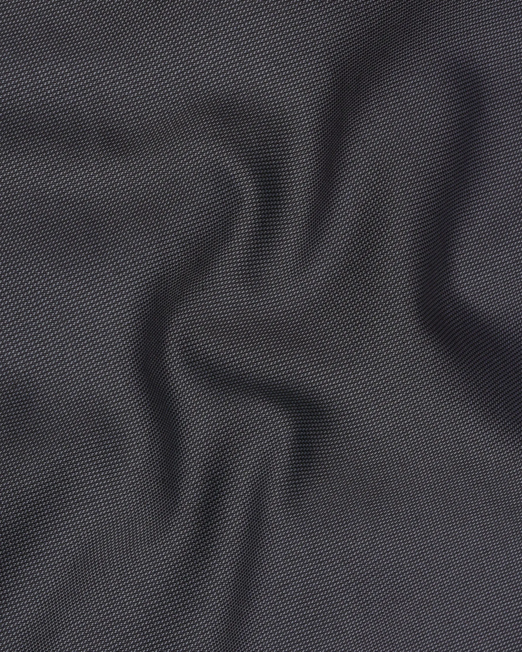 Vampire Gray Textured Waistcoat