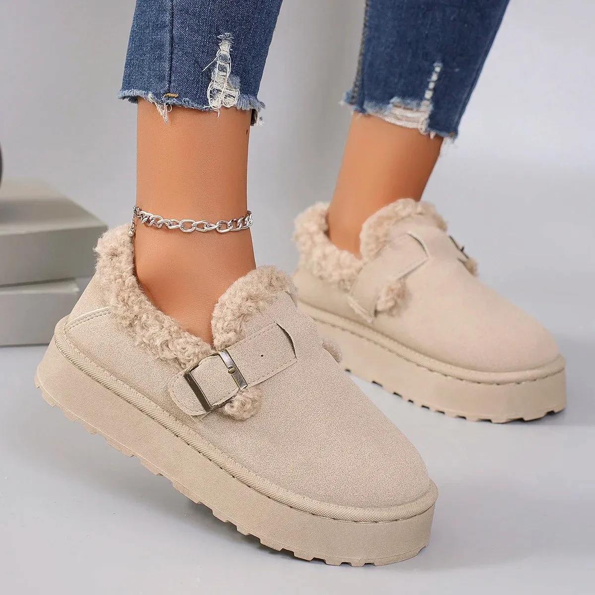 Vivienne Ashford Plush Slip-Ons