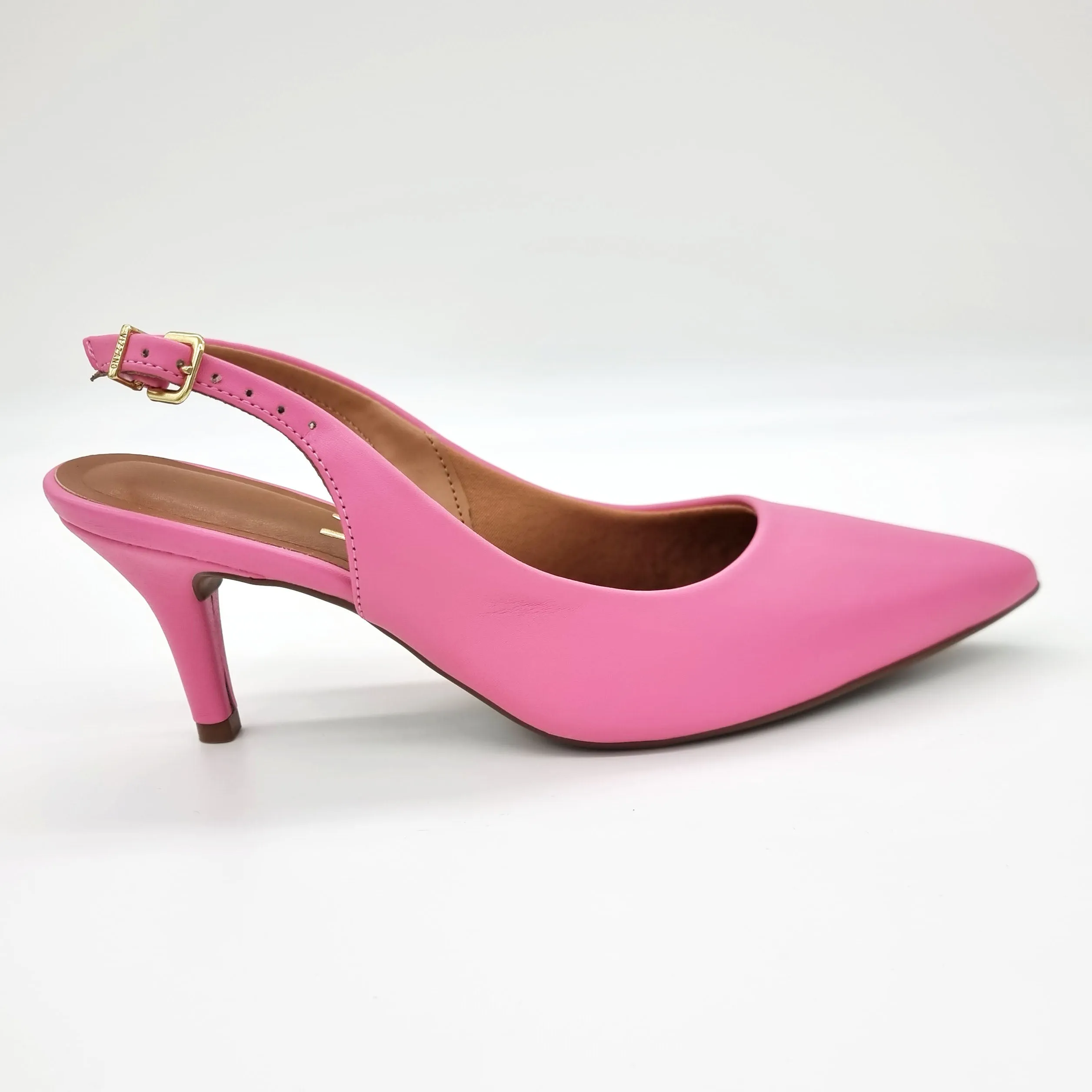 Vizzano 1185-700 Mid Heel Slingback in Rosa Napa