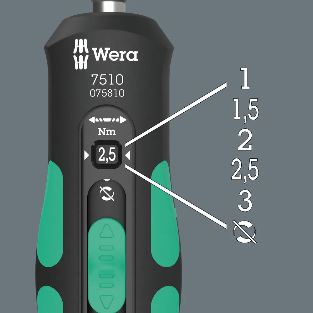 Wera 05075810001 7510 Kraftform Safe-Torque Speed 1-3 Nm, Torque wrench, 1-3 Nm