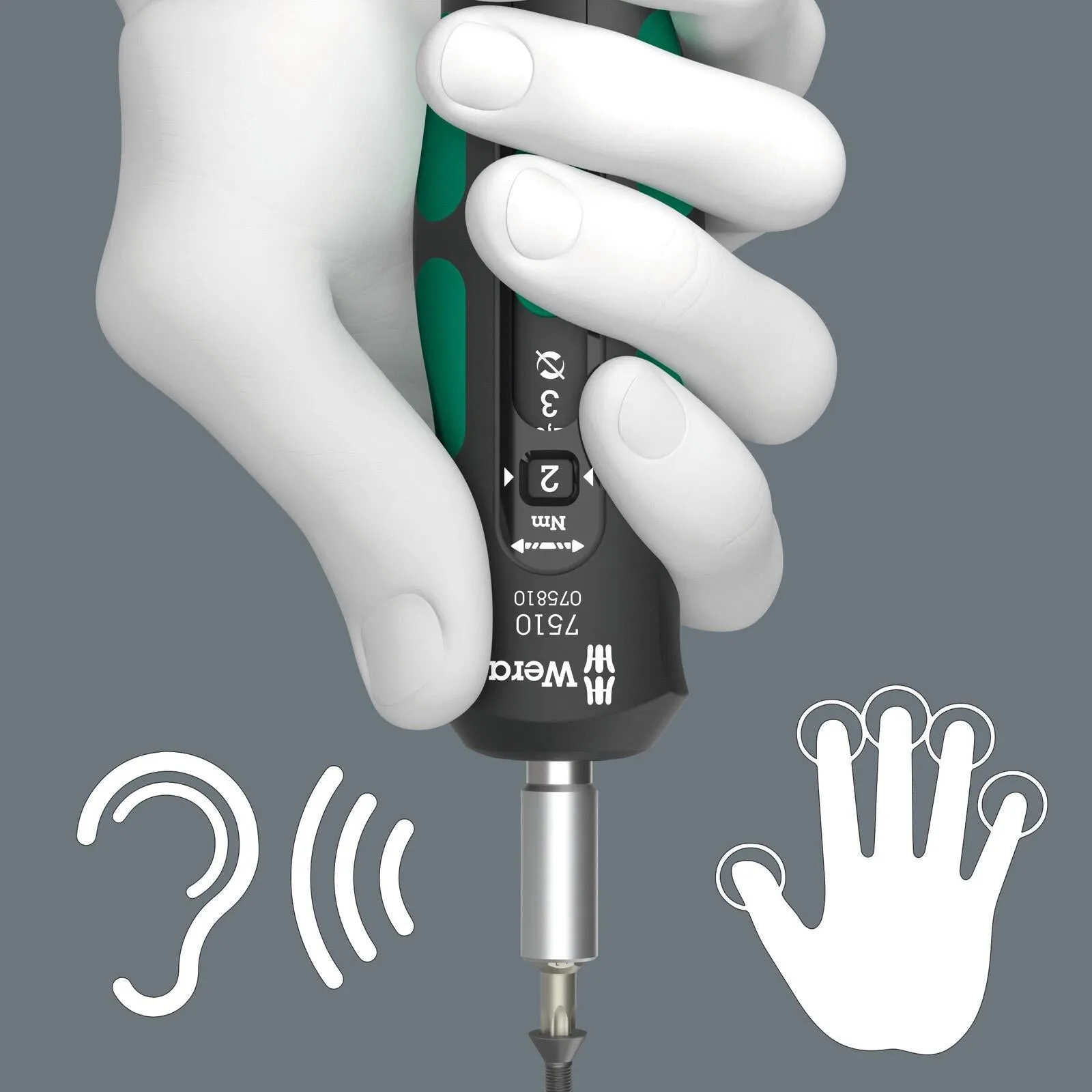 Wera Torque Wrench Screwdriver Set 1/4" Hex 2-6 Nm 7515/7 Kraftform Safe Torque Speed Bicycle 1 7 Piece TX Hex