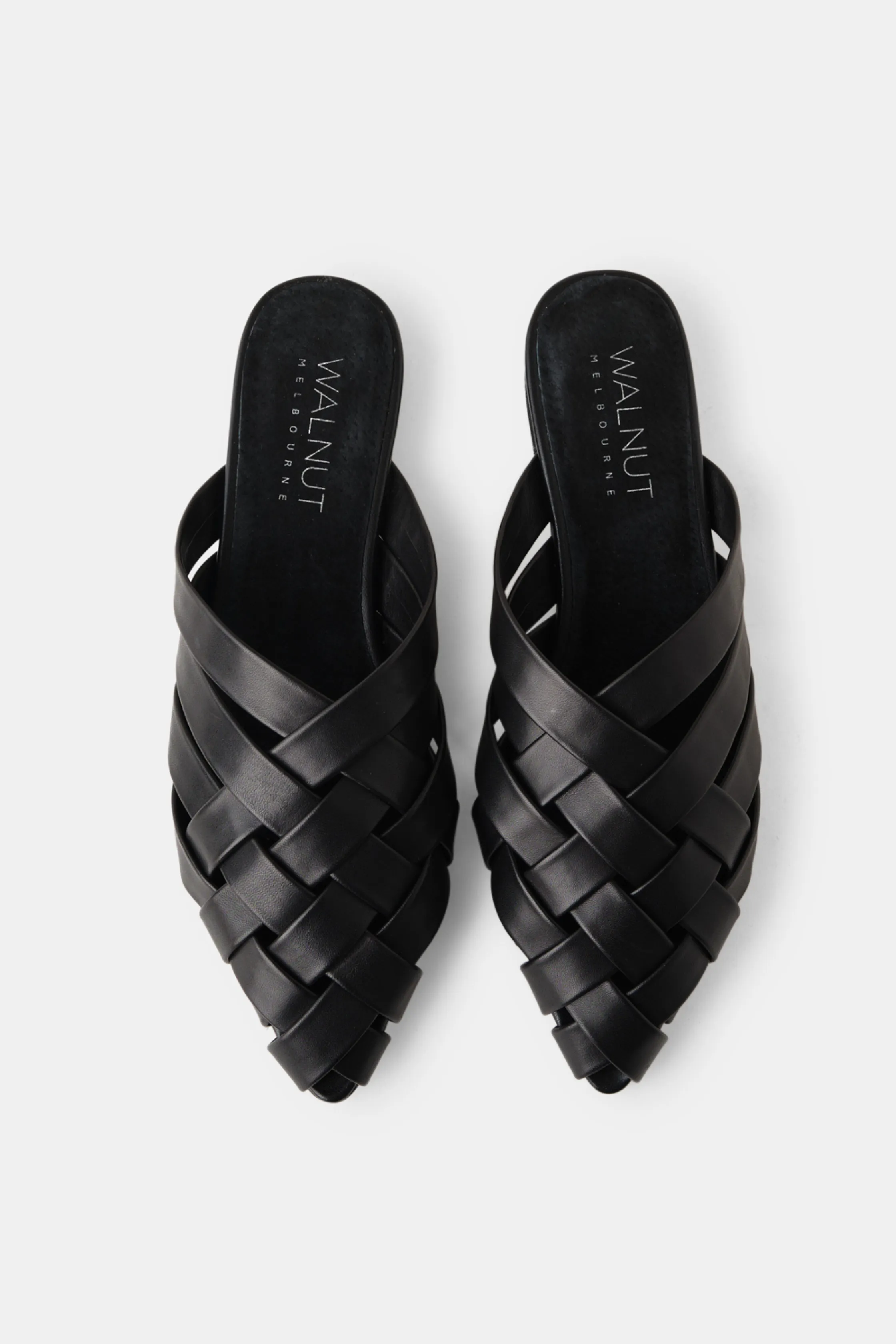 WILLOW LEATHER MULE - Black